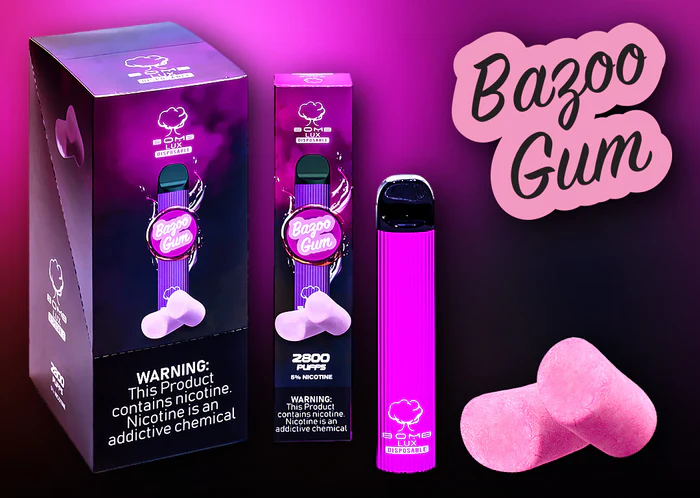 Bomb LUX Bazoo Gum Disposable Vape Review